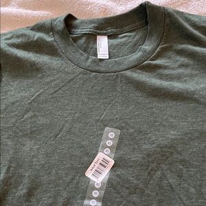 NWT American Apparel Heather Green Short Sleeve Tee